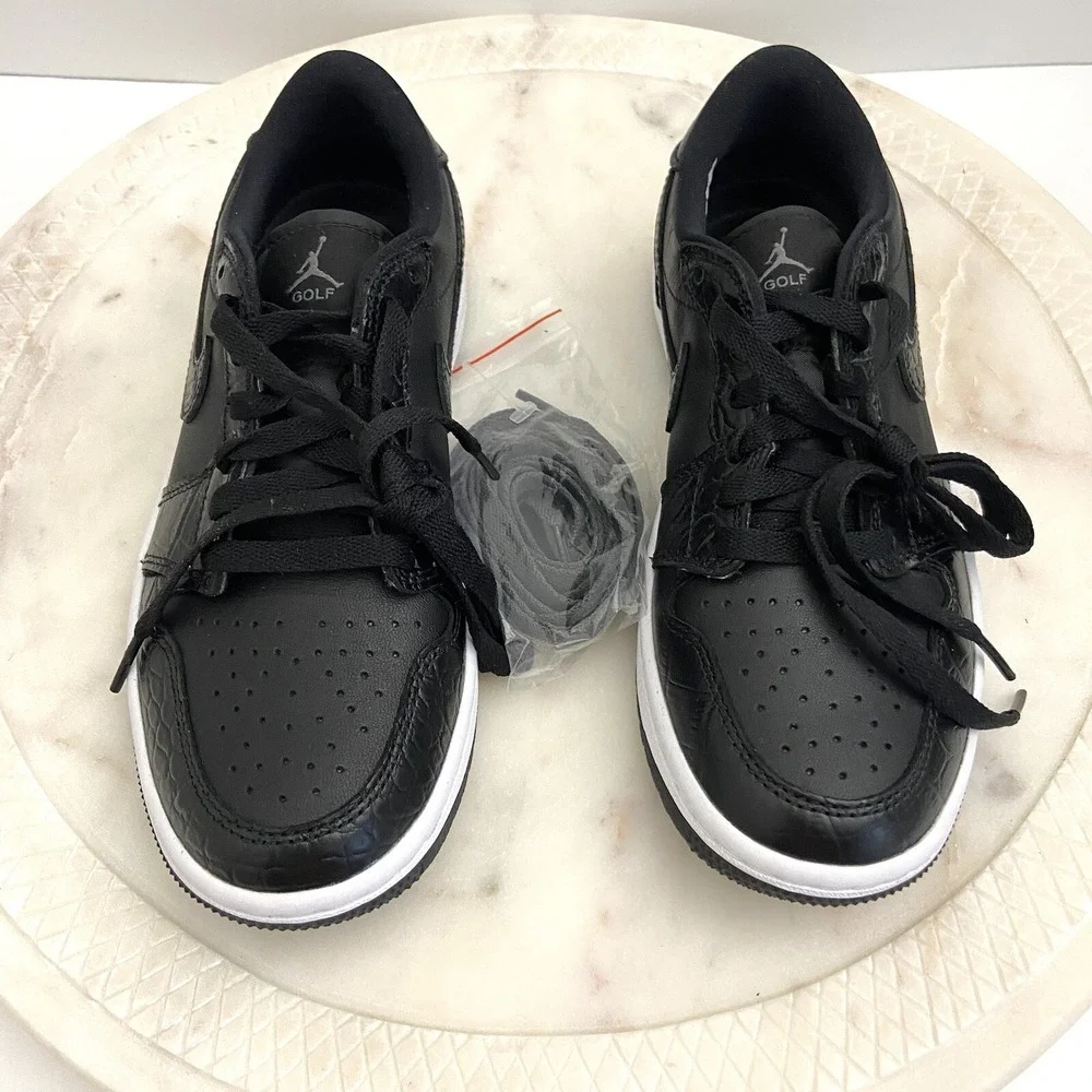 Nike Air Jordan 1 Low Golf Shoes Black Men's Size 4.5 NEW Women's 6
